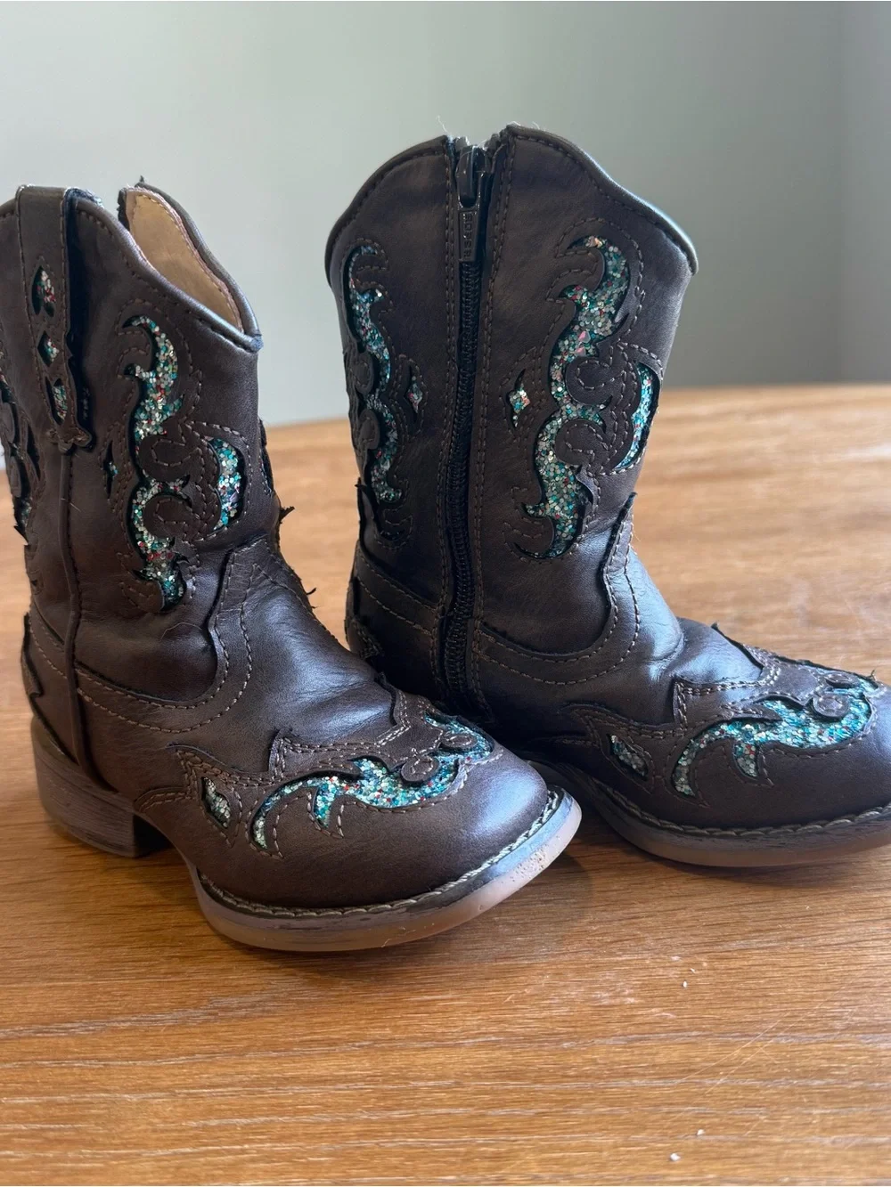Roper Toddler Glitter Gypsy Western Boots Size 7